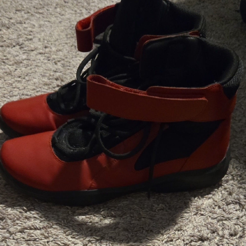 Prada Red and Black Men's Sneakers